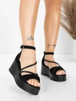 Sandale s platformom za žene 5H77 Crna | Mei