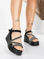 Sandale s platformom za žene 5H78 Crna | Mei