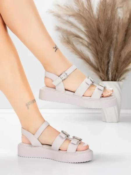 Sandale s niskim potplatom za žene 5H80 Ružičasta | Mei