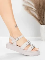 Sandale s niskim potplatom za žene 5H80 Ružičasta | Mei