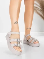 Sandale s niskim potplatom za žene 5H80 Ružičasta | Mei