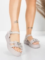 Sandale s niskim potplatom za žene 5H82 Ružičasta | Mei