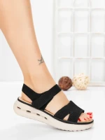 Sandale Dama cu Talpa Joasa 5GS28 BLACK | MEI