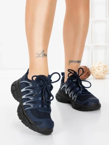 Pantofi Sport Dama din piele naturala 2382-1 BLUE | FRANCO GERARDO