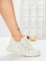 Pantofi Sport Dama din piele naturala 2382-1 WHITE | FRANCO GERARDO