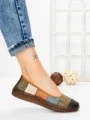 Balerini Dama din piele naturala 2211-1 BLACK-GREEN | BERLINER
