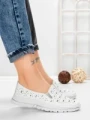 Balerini Dama din piele naturala K242-4 WHITE | GALLOP