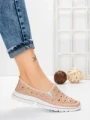 Balerini Dama din piele naturala K242-4 PINK | GALLOP