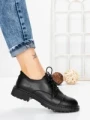 Pantofi Casual Dama din piele naturala 3218Q05 BLACK | BERLINER