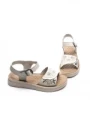 Sandale Dama din piele naturala 28-38 CREAM | FORMAZIONE