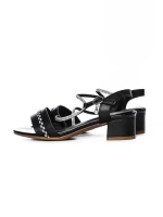 Sandale Dama din piele naturala 22069 BLACK | FORMAZIONE