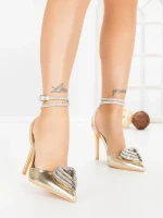 Pantofi Stiletto 8N25-25 GOLD | CINK ME