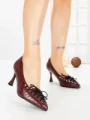 Pantofi Stiletto L09-1 WINERED | CINK ME
