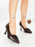 Pantofi Stiletto L09-1 BROWN | CINK ME