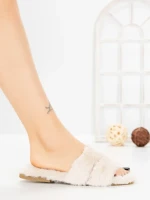Papuci Dama cu Talpa Joasa LB510-109 BEIGE | CINK ME