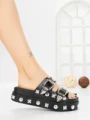 Papuci Dama cu Platforma 218-620 BLACK | VIVIRICH