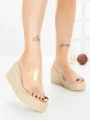 Papuci Dama cu Platforma 1-820 NUDE | VIVIRICH