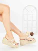 Papuci Dama cu Platforma 1-818 NUDE | VIVIRICH
