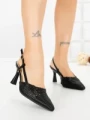 Pantofi Stiletto A7636-3 BLACK | ABLOOM