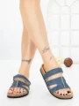 Papuci Dama cu Talpa Joasa SY1107 JEANS | ABLOOM