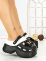 Papuci Dama cu Platforma F63 BLACK | L.DAY