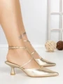 Pantofi Stiletto A-3248 GOLD | BUONAROTTI