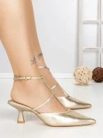 Pantofi Stiletto A-3248 GOLD | BUONAROTTI