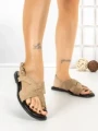 Sandale Dama cu Talpa Joasa 5LE55 KHAKI | MEI