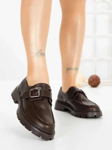 Pantofi Casual Dama 77-653 BROWN | CM