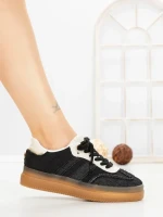 Pantofi Sport Dama cu Platforma BO-169 BLACK | GALLEVANI