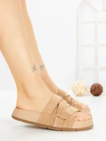 Papuci Dama cu Platforma 2021 KHAKI | GALLEVANI