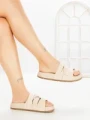 Papuci Dama cu Platforma 2021 BEIGE | GALLEVANI