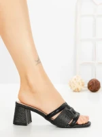 Papuci Dama cu Toc DD-212 BLACK | EMAS