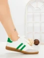 Pantofi Sport Dama LA-79 WHITE-GREEN | ANDERINA