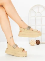 Sandale Dama cu Platforma JM576 GREEN | ANNALISE