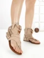 Sandale Dama cu Talpa Joasa WL-203 BEIGE | STEPHAN