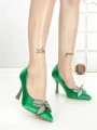 Pantofi Stiletto QQ-92 GREEN | STEPHAN