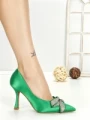 Pantofi Stiletto QQ-92 GREEN | STEPHAN
