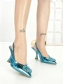 Pantofi Stiletto QQ-96 BLUE | STEPHAN