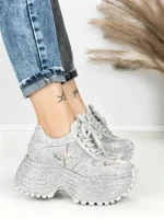 Pantofi Sport Dama cu Platforma 3603-3 GREY | MEI