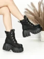 Ghete Dama cu Platforma 0017-39S BLACK | MEI