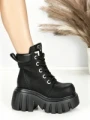 Ghete Dama cu Platforma 0017-39S BLACK | MEI