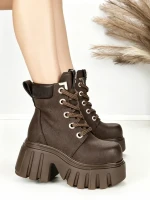 Ghete Dama cu Platforma 0017-39S BROWN | MEI