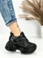 Pantofi Sport Dama cu Platforma 6580-2 BLACK | MEI