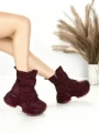 Ghete Dama cu Platforma 8580-6 WINERED | MEI