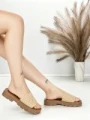 Papuci Dama cu Talpa Joasa TH-12 BEIGE | STEPHAN
