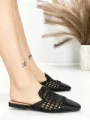Papuci Dama cu Talpa Joasa QQ-229 BLACK | STEPHAN