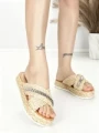 Papuci Dama cu Talpa Joasa BE-6077 BEIGE | BEUE SHOES
