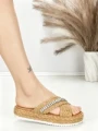 Papuci Dama cu Talpa Joasa BE-6077 KHAKI | BEUE SHOES