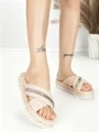 Papuci Dama cu Talpa Joasa BE-6077 PINK | BEUE SHOES